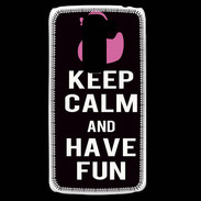 Coque LG G2 Mini Keep Calm Have fun Noir