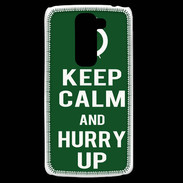 Coque LG G2 Mini Keep Calm Hurry up Vert