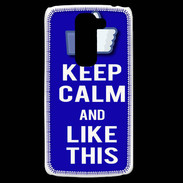 Coque LG G2 Mini Keep Calm Like This Bleu
