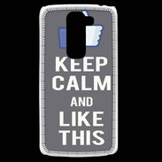 Coque LG G2 Mini Keep Calm Like This Gris
