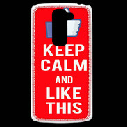 Coque LG G2 Mini Keep Calm Like This Rouge