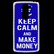 Coque LG G2 Mini Keep Calm Make money Bleu