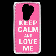 Coque LG G2 Mini Keep Calm Love me Rose
