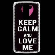 Coque LG G2 Mini Keep Calm Love Noir
