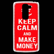 Coque LG G2 Mini Keep Calm Make money Rouge