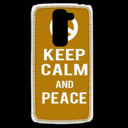 Coque LG G2 Mini Keep Calm Peace Orange