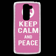 Coque LG G2 Mini Keep Calm Peace Rose