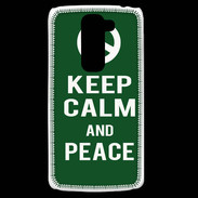 Coque LG G2 Mini Keep Calm Peace Vert