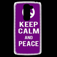 Coque LG G2 Mini Keep Calm Peace Violet