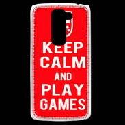 Coque LG G2 Mini Keep Calm Play games Rouge