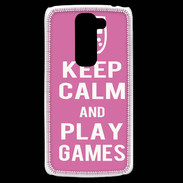 Coque LG G2 Mini Keep Calm Play games Rose