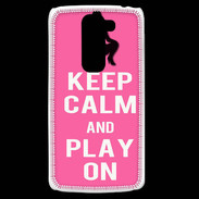 Coque LG G2 Mini Keep Calm Play on Rose