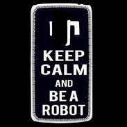 Coque LG G2 Mini Keep Calm Be a Robot Noir