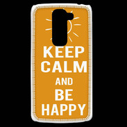 Coque LG G2 Mini Keep Calm Be Happy Orange