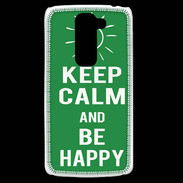 Coque LG G2 Mini Keep Calm Be Happy Vert