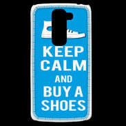 Coque LG G2 Mini Keep Calm Buy Shoes Cyan 
