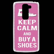 Coque LG G2 Mini Keep Calm Buy Shoes Rose