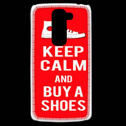 Coque LG G2 Mini Keep Calm Buy Shoes Rouge