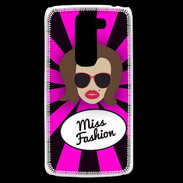 Coque LG G2 Mini Miss Fashion Chatain