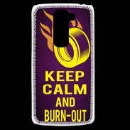 Coque LG G2 Mini Keep Calm and Burn Out violet