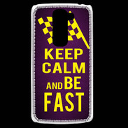 Coque LG G2 Mini Keep Calm and Be Fast Violet