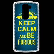 Coque LG G2 Mini Keep Calm and Be Furious Bleu