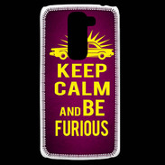Coque LG G2 Mini Keep Calm and Be Furious Rose