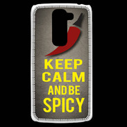 Coque LG G2 Mini Keep Calm and Be Spicy Gris