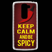 Coque LG G2 Mini Keep Calm and Be Spicy Rouge