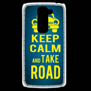 Coque LG G2 Mini Keep Calm and Take o road 2 Bleu