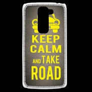 Coque LG G2 Mini Keep Calm and Take o road 2 Gris