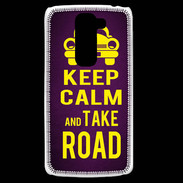 Coque LG G2 Mini Keep Calm and Take o road 2 Violet