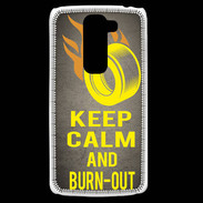 Coque LG G2 Mini Keep Calm and Burn Out Gris
