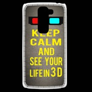 Coque LG G2 Mini Keep Calm and See your life 3D Gris