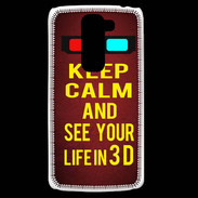 Coque LG G2 Mini Keep Calm and See your life 3D Rouge