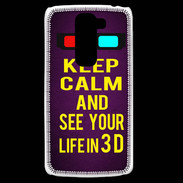 Coque LG G2 Mini Keep Calm and See your life 3D Violet