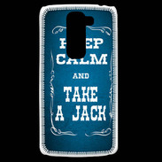 Coque LG G2 Mini Keep Calm and Take Jack Bleu