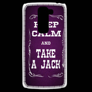 Coque LG G2 Mini Keep Calm and Take Jack Violet