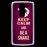 Coque LG G2 Mini Keep Calm and Be a Snake Rose