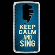 Coque LG G2 Mini Keep Calm and Sing Bleu