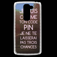 Coque LG G2 Mini Code pin rose ZG
