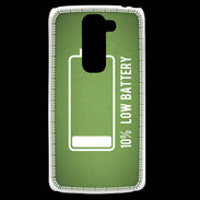 Coque LG G2 Mini Low Battery vert ZG