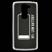 Coque LG G2 Mini Low Battery noir ZG