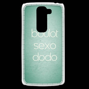 Coque LG G2 Mini Boulot Sexo Dodo Vert ZG