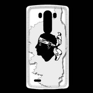 Coque LG G3 Carte de la Corse avec tête 5
