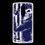 Coque LG G3 Tête de mort Biker USA