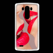 Coque LG G3 Bouche sexy Lesbienne et rouge à lèvres gloss