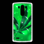 Coque LG G3 Cannabis Effet bulle verte