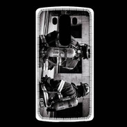 Coque LG G3 Pompiers en noir et blanc