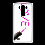 Coque LG G3 Love avec vernis à ongle
